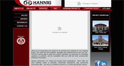 Desktop Screenshot of hannigconstruction.com