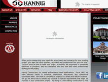 Tablet Screenshot of hannigconstruction.com